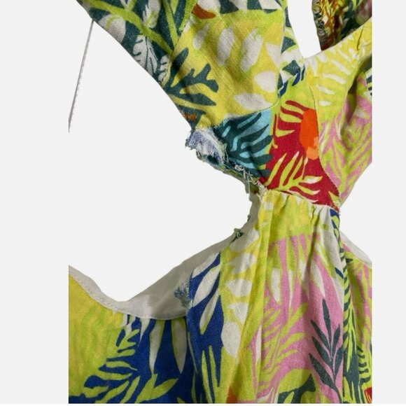 Staud Coliseum Linen Cutout Dress Size 6 *READ FLAW* - Picture 9 of 9